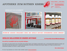 Tablet Screenshot of krebsapotheke.at